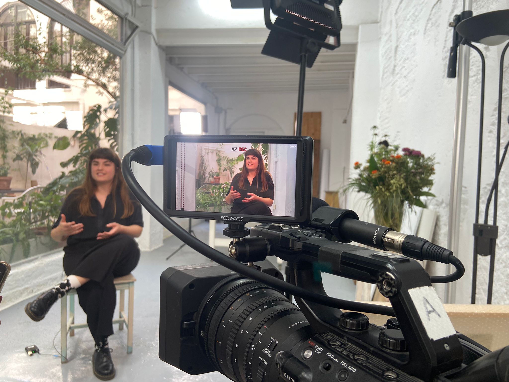 Rodaje de entrevista