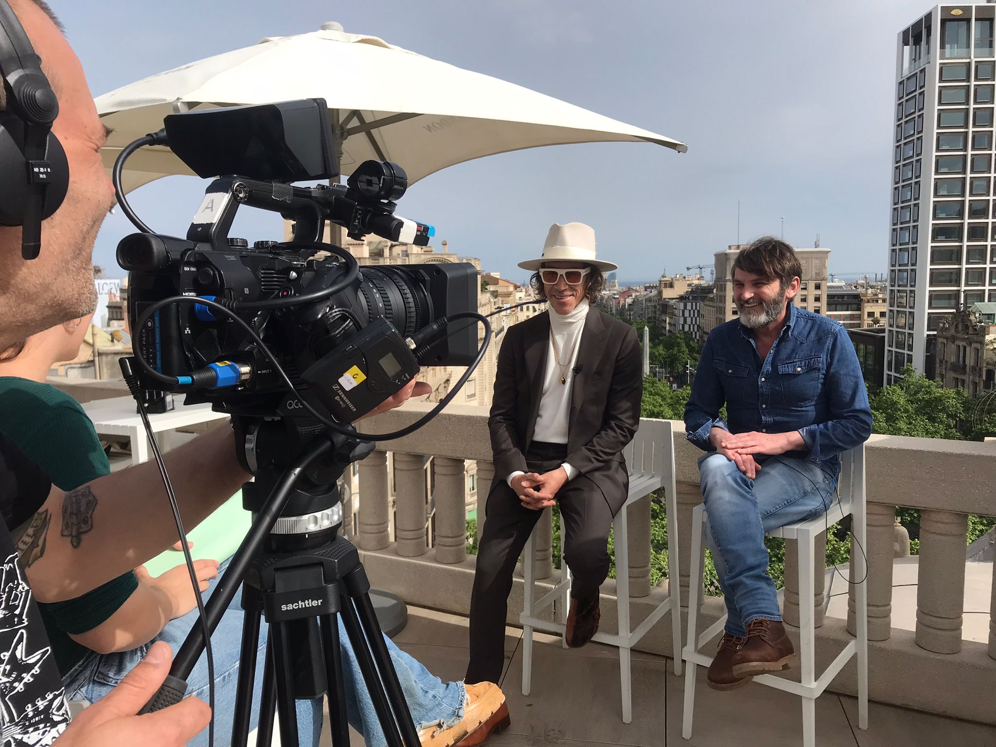 Entrevista en azotea
